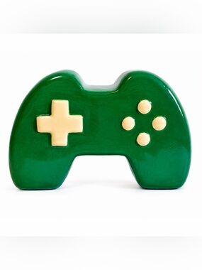 Hand Painted Ceramic Gaming Controller Decor Handmade One Of A Kind Gamer Art